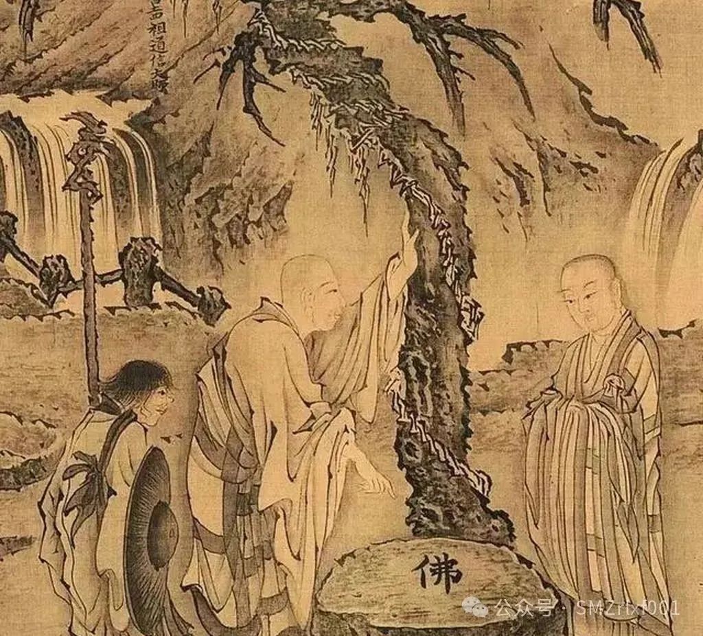 菩提本无树，明镜亦非台，本来无一物，何处惹尘埃。图说佛教六祖